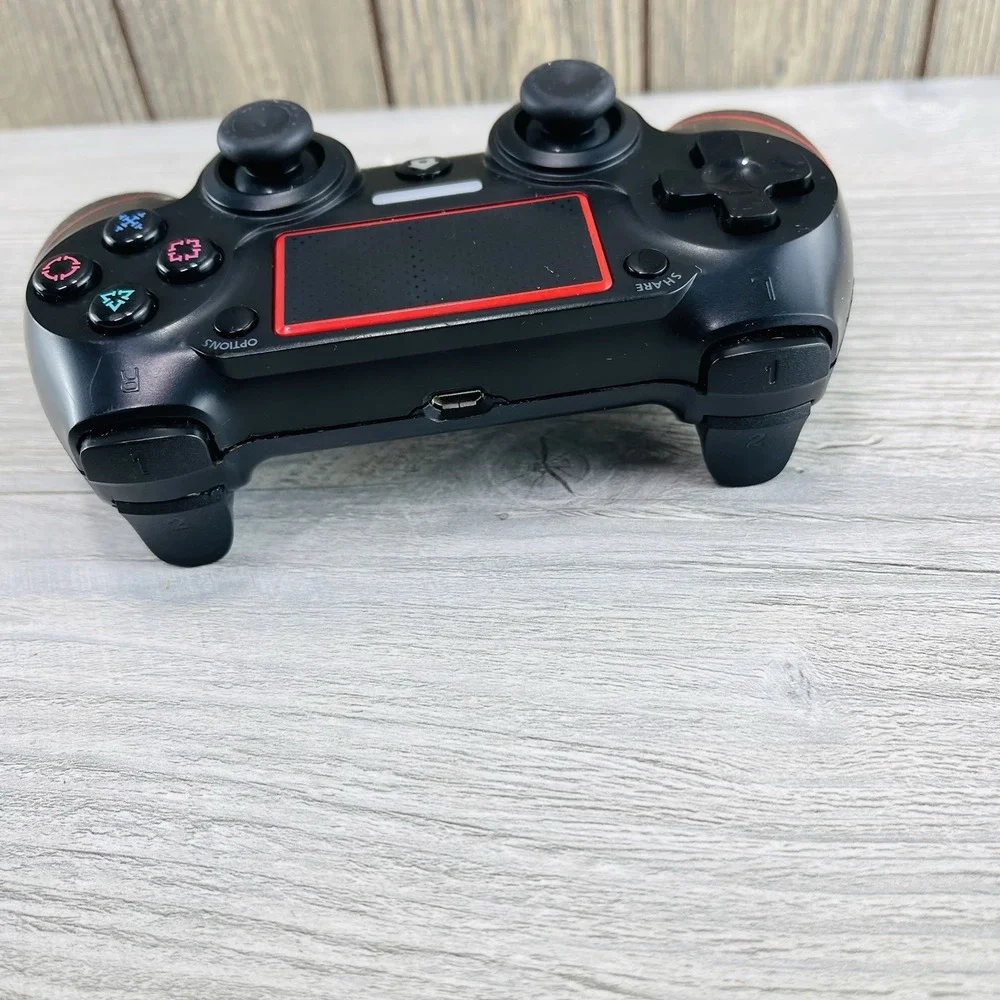 Wireless Game Controller for Sony PS4(Red)- Black Excellent Tested Working